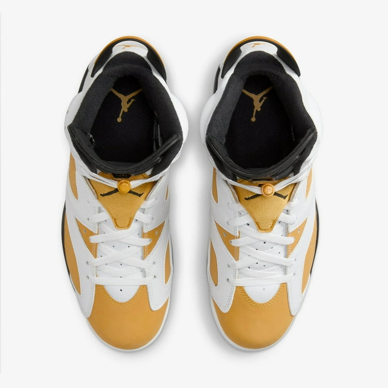 Men s Air Jordan 6 Retro White Yellow Ochre 2024 CT8529 170 Walmart