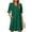 94# Dark Green, variant on Women's 2025 Summer Short Sleeve Mini Dress V Neck Ruffle Hollow Out Eyelet Lace Dresses Dark Green M