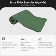 thumbnail image 2 of BalanceFrom Yoga Mat, 1" Extra Thick Exercise Pilates Workout Mat, Green Jasper, 2 of 6