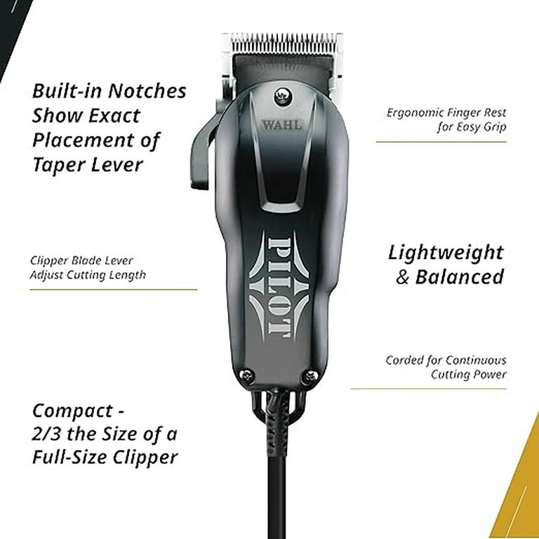 Wahl Professional Pilot Clipper, Compact, Full-Size Blades