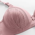 thumbnail image 4 of Woman's Solid Color Comfortable Hollow Out Perspective Bra Underwear No Rims, 4 of 9