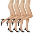 thumbnail image 1 of Diufon Lot de 4 Collants Transparents pour Femmes, Décontractés pour Tous les Jours, Cache-Ventre, Bas-Collants Tendance Polyvalents avec Pieds, 1 of 5