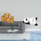 thumbnail image 2 of Figura De Animal De Resina Moderna Y Reloj De Pared De Panda Combinados Para Una Elegante Estantería De Entrada, Sala De Estar, Decoración Central., 2 of 8
