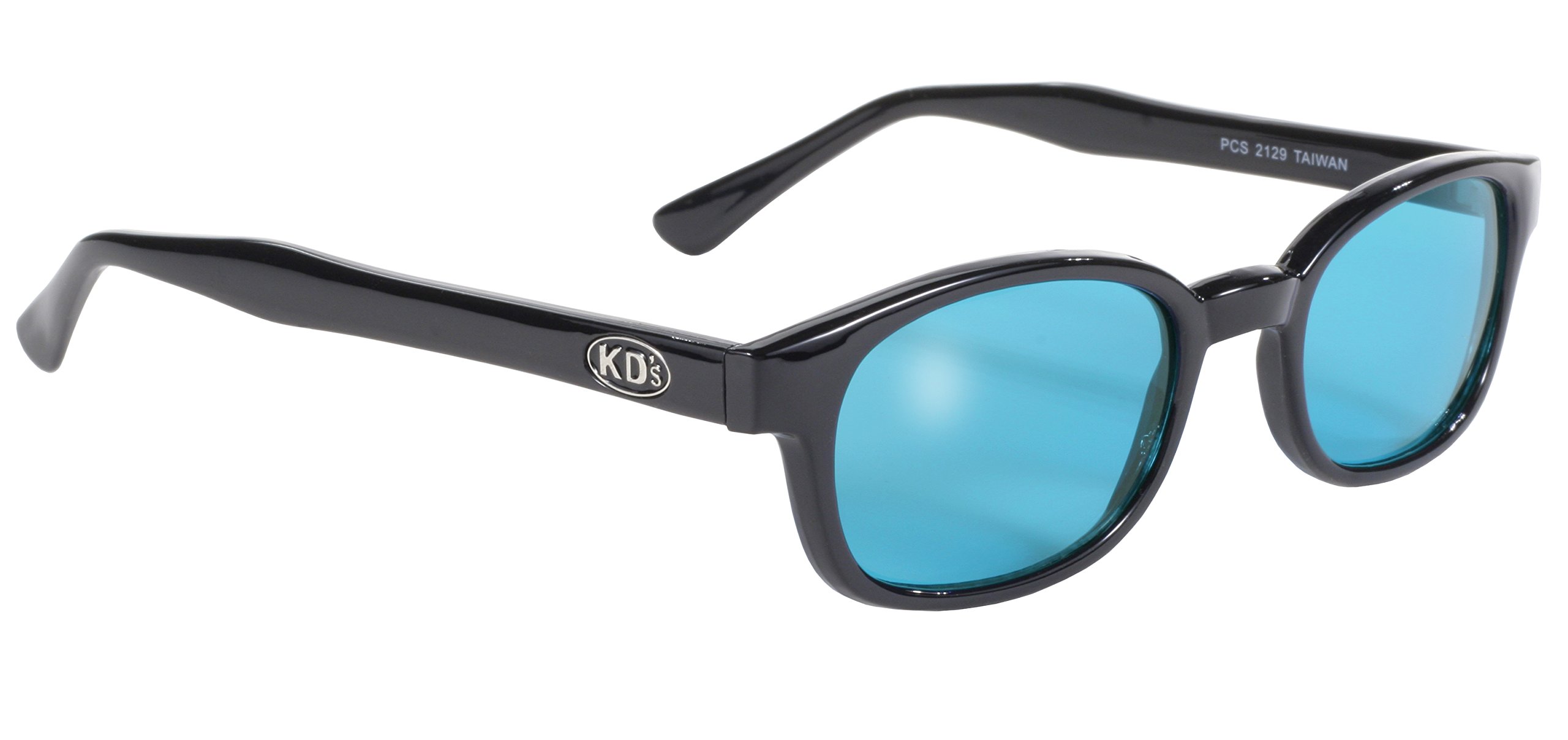 2129PCS Original KDs Biker Sunglasses with Turquoise Lenses