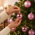 thumbnail image 4 of Ball Ornament Glossy Finish Decorative Sphere Multi‑Surface Style for Christmas Tree Holiday Decoration, 4 of 7