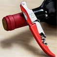 thumbnail image 6 of Wine Key - Professional Handcrafted Heavy Duty Waiter Corkscrew, Compact Wine Opener with Double Hinged, Foil Cutter and Bottle Opener, Gifts for Servers, Sommelier, Bartenders - Red, 6 of 6