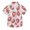 Pink Strawberry White Flowers, variant on Dailycode Small Short Sleeve Button Down Shirts Chess Board and Pieces Casual Shirt 3-10 Years