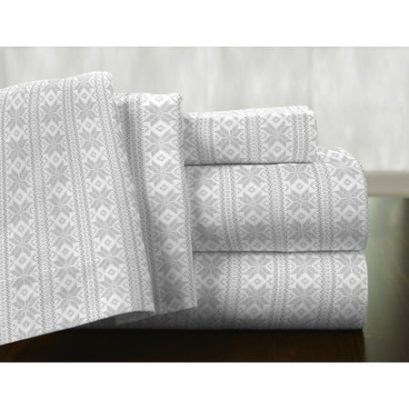 State Fair Sheet Music - Pointehaven Fair Isle 100pct Cotton Flannel Sheet Set