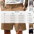thumbnail image 3 of MYAOYI Men's Dressy Casual Shorts Flat Front Stretch Business Office Summer Work Shorts, 3 of 5