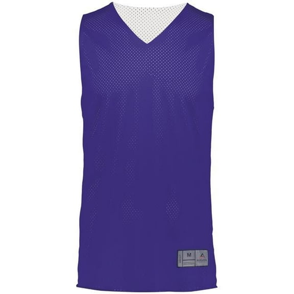 ASI 161.450.2XL Adult Tricot Mesh 2.0 Reversible Jersey, Purple & White - 2XL