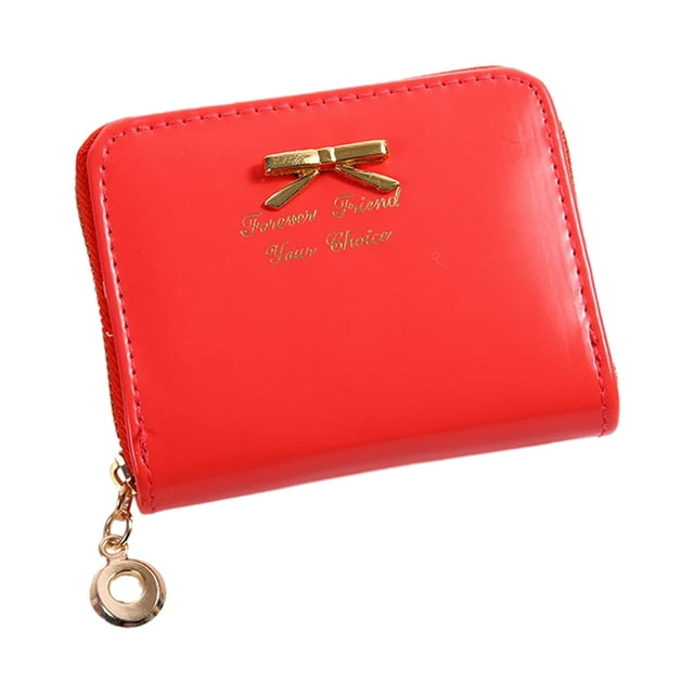 Guardoinrt PU Stylish And Compact Wallet Card Holder For Easy Access Durable Materials Gift Idea Small Wallets watermelon red 1Set