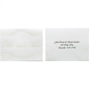 Wilton Wedding Scroll Thank You Cards