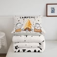 thumbnail image 5 of Catabedysis Cute Camping Twin Comforter Sets For Girls,Kawaii S'Mores Print Bedding Set,Multicolor,Light Gray Reversible,2-Piece,1 Comforter and 1 Pillowcase, 5 of 7