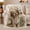 Bandana Pup, variant on Long-Haired Black and Tan Dog with Flowers and Butterflies Flannel Blanket, Realistic Portrait for Adult Dog Lovers, Birthday Gift Throw Blanket for Living Room or Bedroom in Cream and Peach