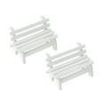 thumbnail image 4 of KONTONTY 2Set Decorative Garden Bench Mini Bench for Miniature Garden Decorations, 4 of 8
