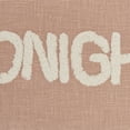 thumbnail image 4 of Mina Victory Life Styles Tonight/Not Tonight Cotton Throw Pillow in Blush Pink, 4 of 5