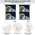 thumbnail image 4 of Sigee Cat Astronaut for Live Happy Decorative Small Garden Flag,Double Sided Yard Flags Holiday Garden Flags for All Seasons, 4 of 9