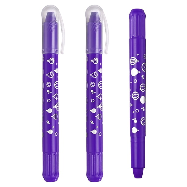 Crayón de gel de acuarela Uxcell, 3 piezas de crayones lavables para colorear, dibujar y pintar, púrpura