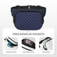 thumbnail image 5 of Fotbe Anchors Heart Blue Cangurera Cuadrada con Estampado de Doble Capa, Bolsa de Cintura Ajustable Mini para Hombres y Mujeres, 5 of 9