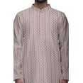 thumbnail image 4 of Atasi Party Wear Kurta Pajama For Men Mandarin Collar Ethnic Printed Kurta Set, 4 of 5