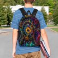 thumbnail image 4 of Easygdp Mandala Colorful Mochila Ligera de 15 Pulgadas para Estudiantes, Mochila Cómoda para la Escuela y Viajes, Correas Ajustables, 4 of 6