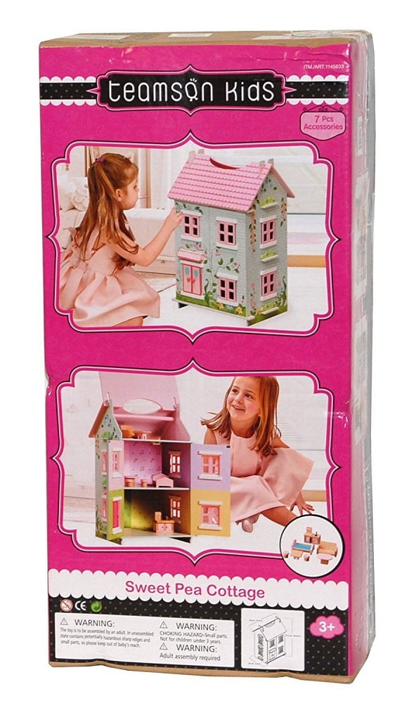 teamson garden cottage portable dollhouse