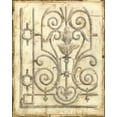 thumbnail image 2 of Meagher, Megan 15x18 White Modern Wood Framed Museum Art Print Titled - Decorative Iron Sketch III, 2 of 4