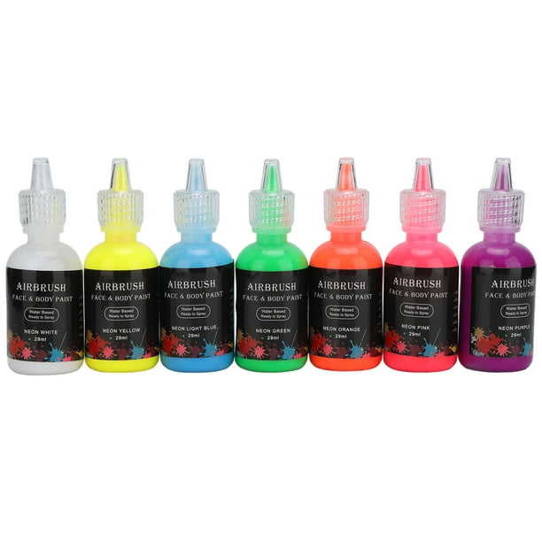 UV Body Paint Set, Fluorescent Face Body Paint 203ml Easy Clean Widely