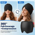 thumbnail image 4 of Comfytemp Cooling Head Wrap with Compression, Super Soft Ice Pack for Headaches, Black, 4 of 8