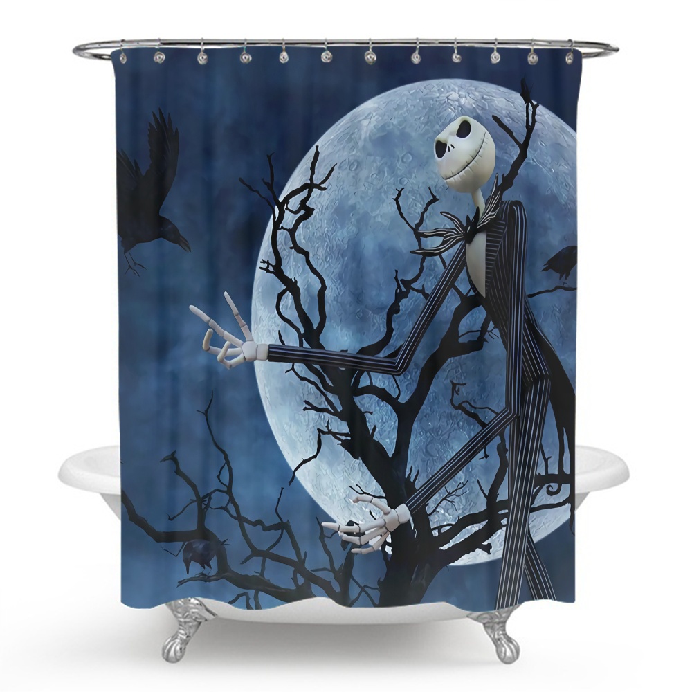 Shower Curtain Christmas The Nightmare Before Christmas Winter
