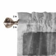 thumbnail image 4 of Black Grey Ombre Valances for Windows Farmhouse Kitchen Curtains Valances Rod Pocket Valance Curtains for Kitchen Windows Vintage Abstract Smear Aesthetics Window Valances for Bathroom 42"x18", 4 of 6