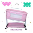 thumbnail image 3 of Cuna Colecho Para Bebé Antireflujo Mosquitero Ibaby Calcata rosa, 3 of 10