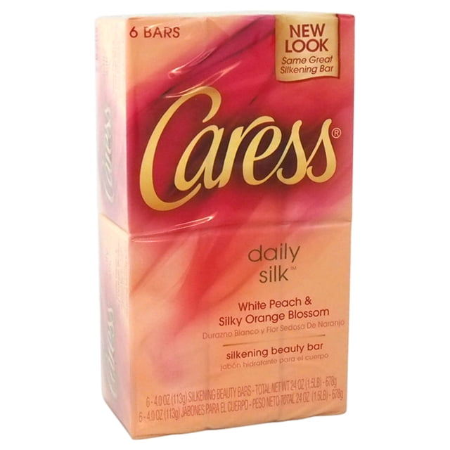 Jabón Caress Caress Daily Silk Beauty Bar Jabón Unisex 6 x 4.25oz