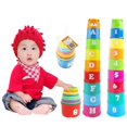 thumbnail image 2 of Cute Baby Kid Stacks Folding Cup Stacking Bathing Playing educational toys, 2 of 5