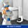 thumbnail image 3 of Juego de desatascador y escobilla para inodoro para limpieza de baño, color blanco JAMW Sencillez, 3 of 5