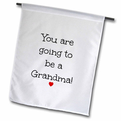 3dRose, You are going to be a Grandma, 12 x 18 inch Garden Flag