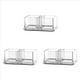 thumbnail image 1 of 3X Soporte de Bolsitas de Té Acrílico Transparente con 2 Celosías Cajas de Bolsas de Azúcar de Café Estuche Organizador de Almacenamiento Acrílico 15X8X6cm, 1 of 1
