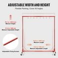 thumbnail image 3 of VEVOR Painting Rack Adjustable Paint Hanger 8 Hooks Auto Body Painting Stand, 3 of 9