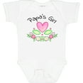 thumbnail image 3 of Inktastic Papa's Girl Heart Flowers Girls Baby Bodysuit, 3 of 5