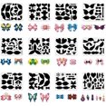 thumbnail image 2 of 12Sets Plastic Bows Tie Making Template Earrings Dies Making Stencils for Card Making 9.8x7.8inch, 2 of 9