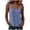 Blue, variant on Womens Cotton Linen Striped Tank Tops- Casual Summer Relaxed Fit U Neck Lightweight Sleeveless Tops Red Size XL