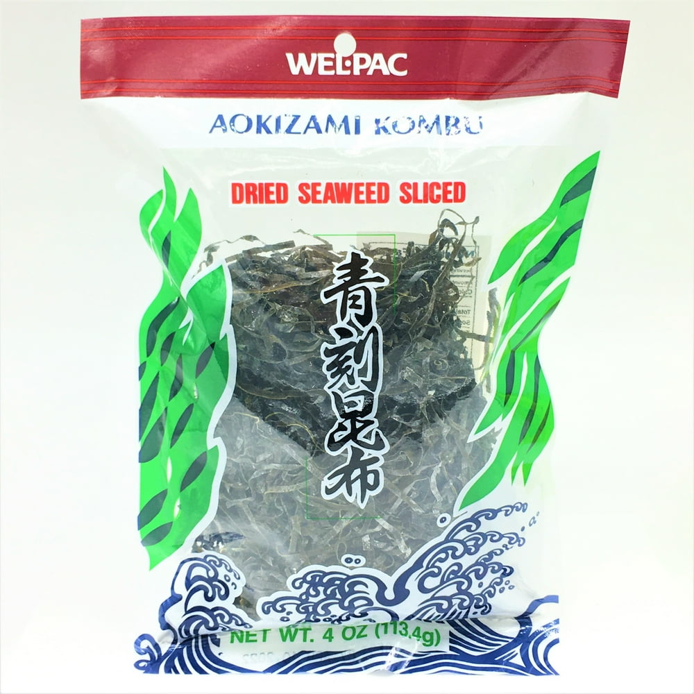 WELPAC Aokizami KombuDried Seaweed Sliced 4oz /113.4g