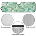 thumbnail image 6 of Uorisanigo Windshield Sunshade Compatible with Jeep JK JKU JL JLU 1997-2023 & Gladiator JT 2020-2023 Car Green Hibiscus Flowers Sun Shade Sun Visor Blocks UV Rays and Keep Vehicle Cool, 6 of 7