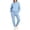 ZA-Light Blue Outfit Sets, variant on Workout Sets for Women 2 Piece Love Print Long Sleeve Hoodies and Pants Fleece Sports Tracksuit Sweatsuit