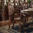 thumbnail image 2 of ACME Vendome Dining Arm Chair in PU and Cherry (Set of 2), 2 of 7