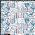 thumbnail image 2 of Stylish Fabric Conversational Fish Menu Quilting Fabric for DIY Projects by 75 YARDS - (White, Dusty Blue and Rapsberry) - PRINT FABRIC, 2 of 2