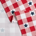 thumbnail image 4 of MARTHA STEWART Americana Star Gingham Plaid Indoor Tablecloth, Patriotic USA America Decor, Red/White/Blue, 60"x84", 4 of 5