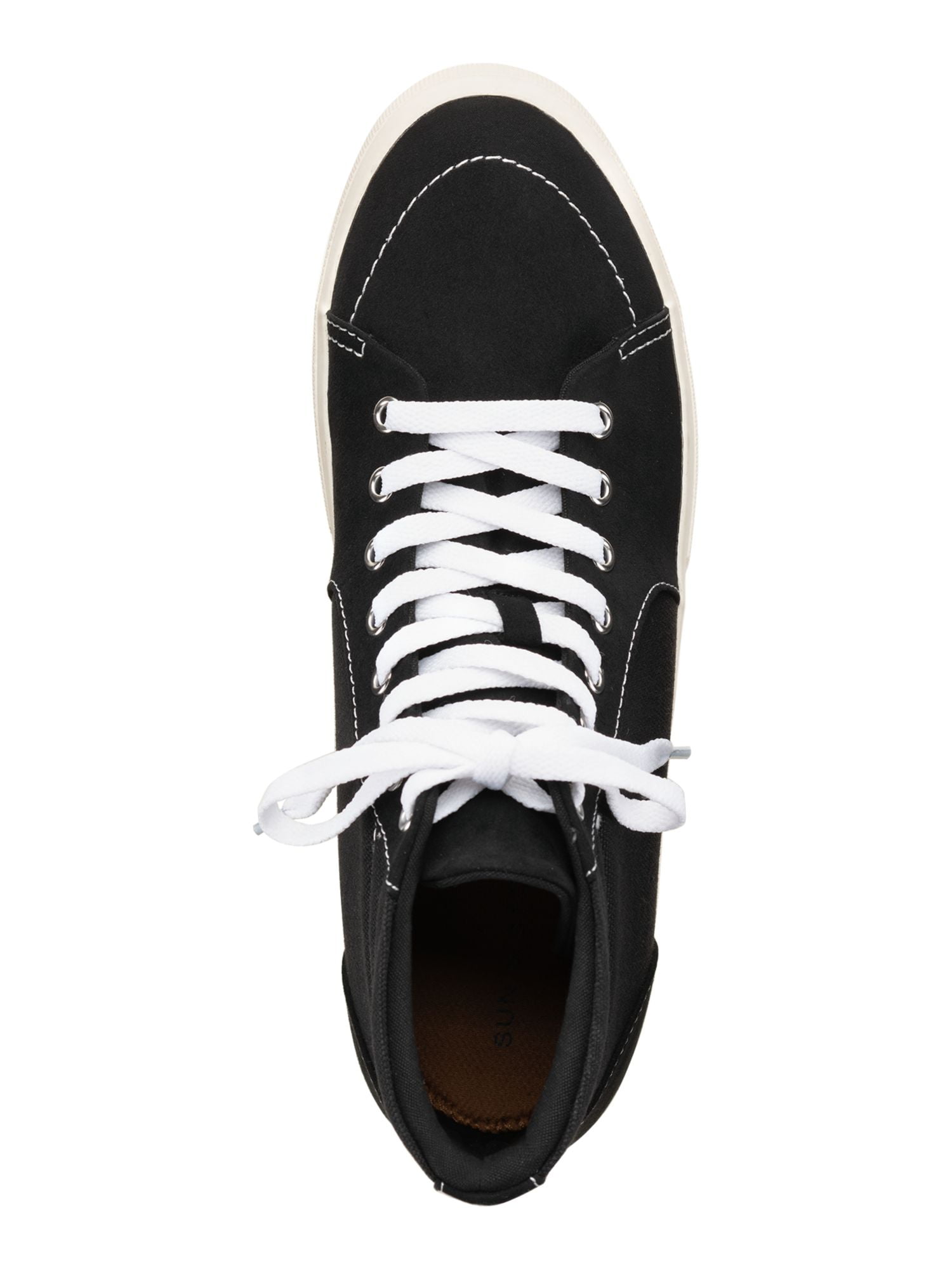 SUN STONE Mens Black Cushioned Jett Round Toe Lace-Up  display picture 1
