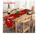 thumbnail image 2 of Uuiauoio Red Christmas Table Runner Santa Claus Print Festive Holiday Decor for Dining Coffee Kitchen Tables Spill Resistant Easy Clean Material Party Gathering Decoration Gift, 2 of 4