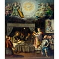 thumbnail image 3 of José Juárez 20x23 Black Modern Framed Museum Art Print Titled - The Last Communion of Saint Bonaventure, 3 of 5